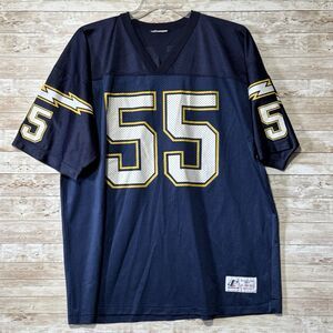 Vintage Junior Seau Jersey 55 San Diego Chargers NFL USA Made Logo Athletic XL